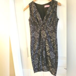 Sweet Chemise Jacquard  Cocktail Dress